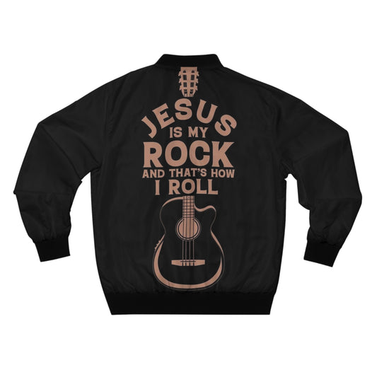 "Jesus is my rock..." Bomber Jacket