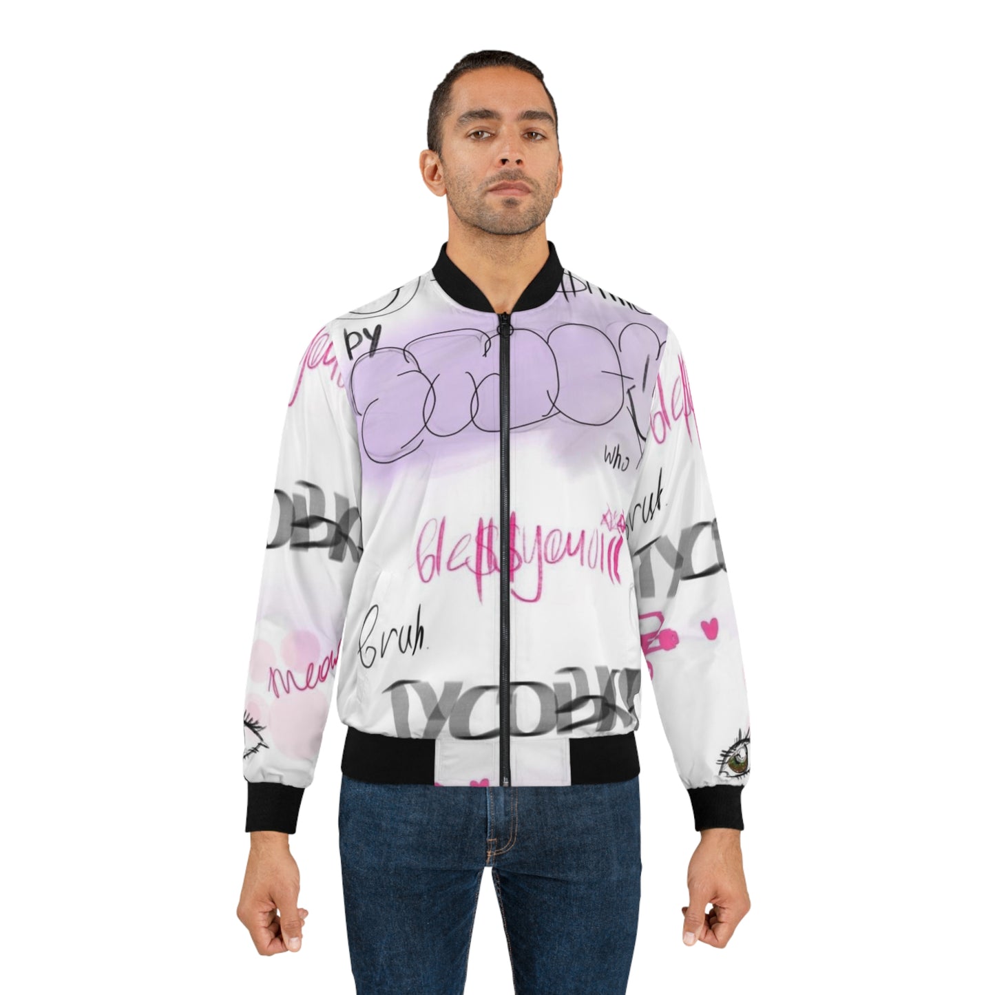 "Pastell/White" Bomber Jacket