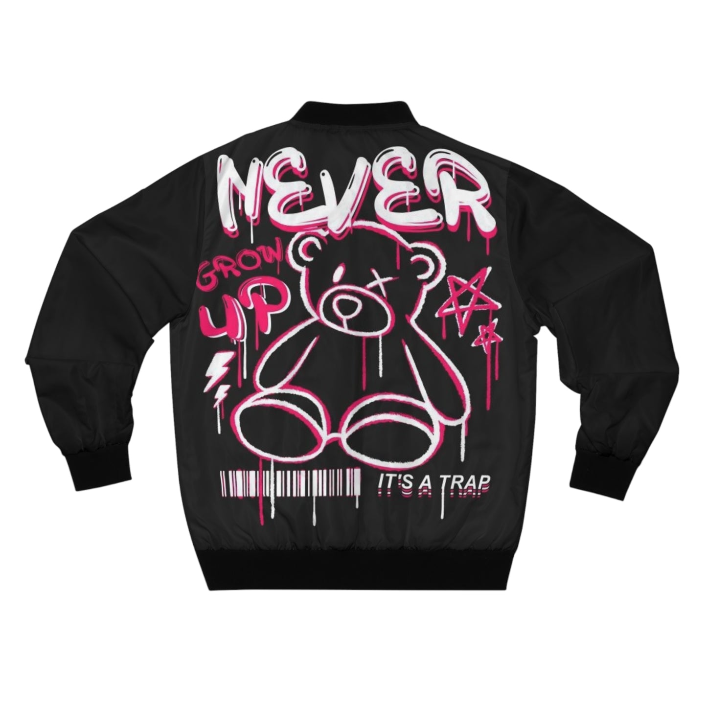 "Never Grow Up" Bomber Jacket