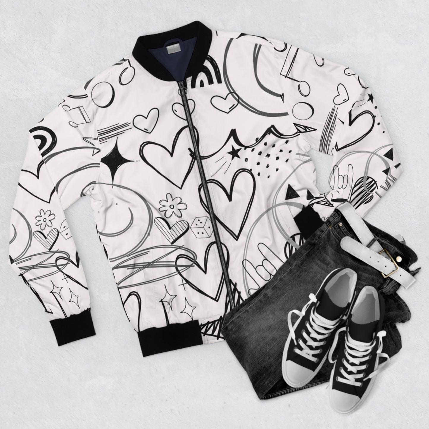 "Sketch" Bomber Jacket