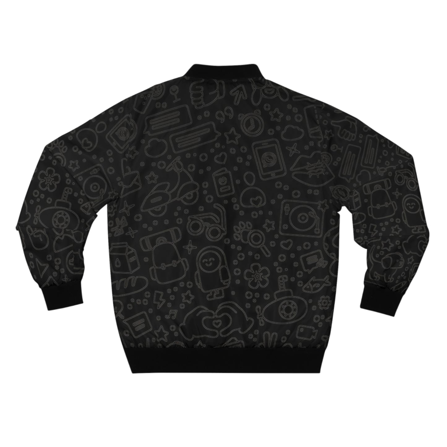 "BLACK SKETCH" Bomber Jacket