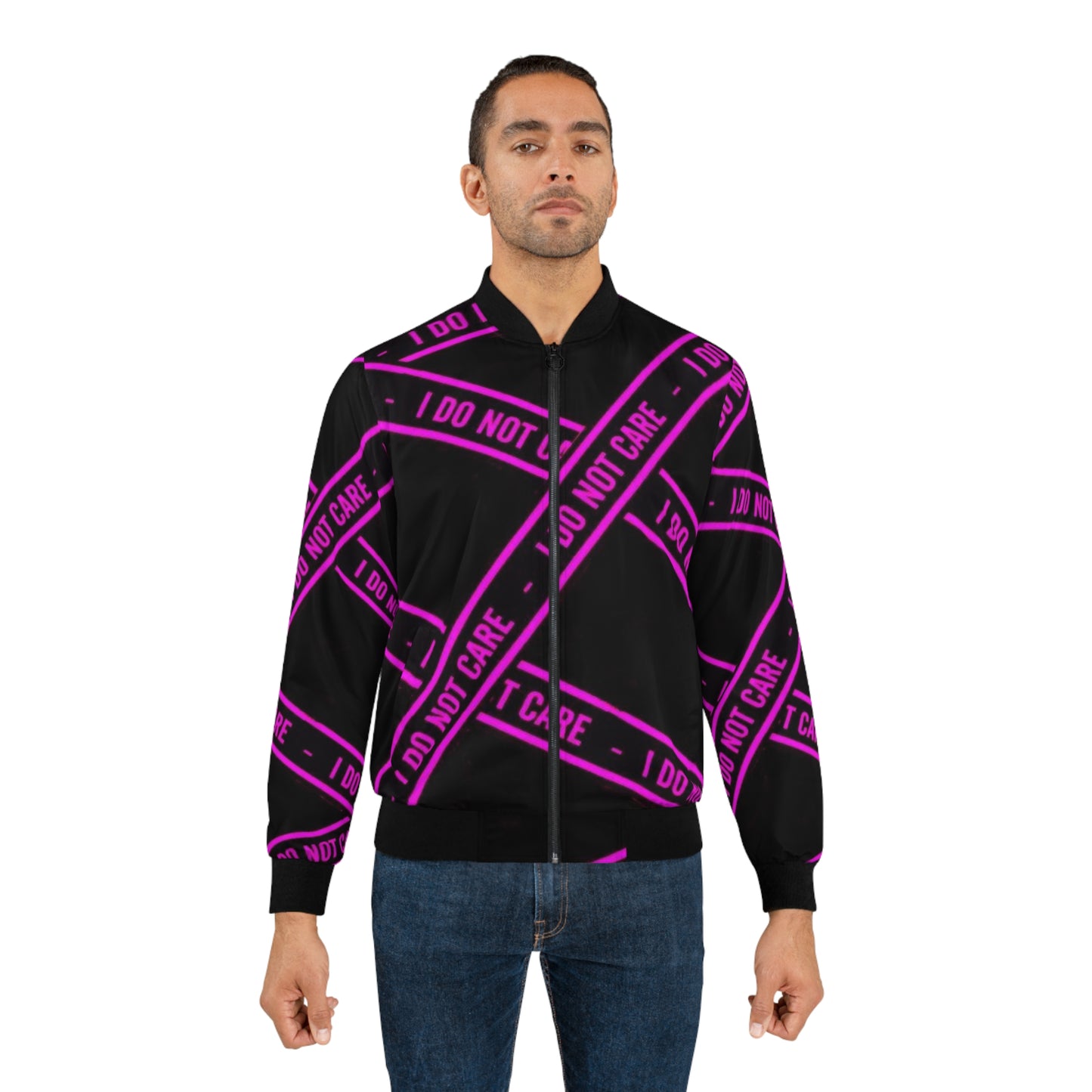 "I DO NOT CARE" Bomber Jacket